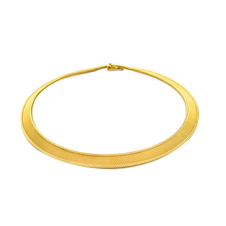 Milanaise-Collier aus 585 Gelbgold, Vintage, 42 cm, nachhaltiger second hand Schmuck perfekt aufgearbeitet