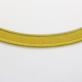 Milanaise-Collier aus 585 Gelbgold, Vintage, 42 cm, nachhaltiger second hand Schmuck perfekt aufgearbeitet