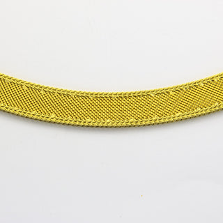 Milanaise-Collier aus 585 Gelbgold, Vintage, 42 cm, nachhaltiger second hand Schmuck perfekt aufgearbeitet