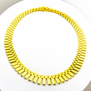 Collier aus 585 Gelbgold, nachhaltiger second hand Schmuck perfekt aufgearbeitet