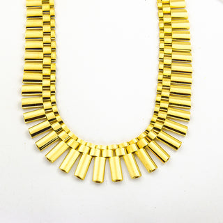 Collier aus 585 Gelbgold, nachhaltiger second hand Schmuck perfekt aufgearbeitet