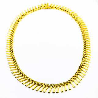 Collier aus 585 Gelbgold, nachhaltiger second hand Schmuck perfekt aufgearbeitet