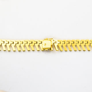 Collier aus 585 Gelbgold, nachhaltiger second hand Schmuck perfekt aufgearbeitet