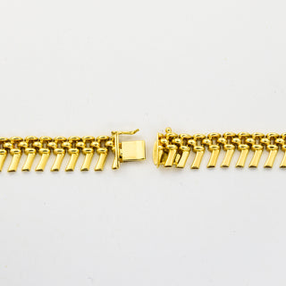 Collier aus 585 Gelbgold, nachhaltiger second hand Schmuck perfekt aufgearbeitet