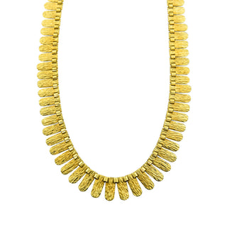 Collier aus 585 Gelbgold, nachhaltiger second hand Schmuck perfekt aufgearbeitet