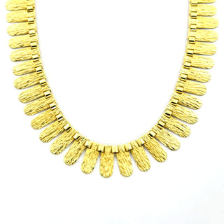 Collier aus 585 Gelbgold, nachhaltiger second hand Schmuck perfekt aufgearbeitet