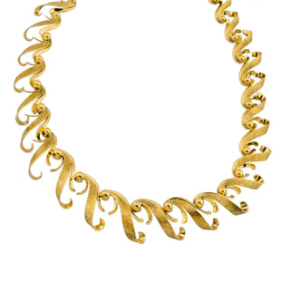 Collier aus 585 Gelbgold, nachhaltiger second hand Schmuck perfekt aufgearbeitet