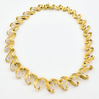 Collier aus 585 Gelbgold, nachhaltiger second hand Schmuck perfekt aufgearbeitet