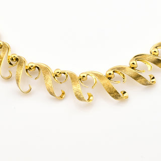 Collier aus 585 Gelbgold, nachhaltiger second hand Schmuck perfekt aufgearbeitet