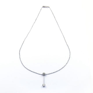 Diamantcollier aus 950 Platin, nachhaltiger second hand Schmuck perfekt aufgearbeitet