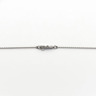 Collier Blüte aus 585 Weißgold mit Amethyst, nachhaltiger second hand Schmuck perfekt aufgearbeitet