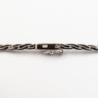 Collier aus 750 Weißgold mit Perle und Diamant, nachhaltiger second hand Schmuck perfekt aufgearbeitet