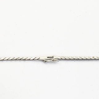 Collier aus 585 Weißgold mit Perle und Diamant, nachhaltiger second hand Schmuck perfekt aufgearbeitet