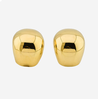 Creolen aus 750 Gelbgold, nachhaltiger second hand Schmuck perfekt aufgearbeitet