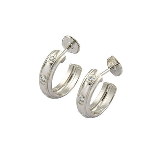 Piaget Brillantcreolen Possession aus 750 Weißgold, nachhaltiger second hand Schmuck perfekt aufgearbeitet