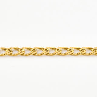 Doppelpanzerarmband aus 585 Gelbgold, nachhaltiger second hand Schmuck perfekt aufgearbeitet