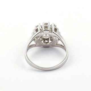 Brillantring aus 585 Weißgold, nachhaltiger second hand Schmuck perfekt aufgearbeitet