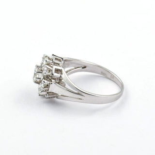 Brillantring aus 585 Weißgold, nachhaltiger second hand Schmuck perfekt aufgearbeitet