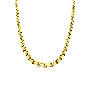 Erbskette aus 585 Gelbgold, nachhaltiger second hand Schmuck perfekt aufgearbeitet