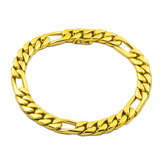 Figaroarmband aus 585 Gelbgold, nachhaltiger second hand Schmuck perfekt aufgearbeitet