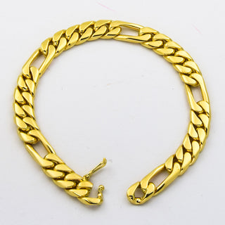 Figaroarmband aus 585 Gelbgold, nachhaltiger second hand Schmuck perfekt aufgearbeitet