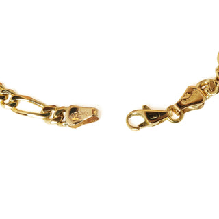 Figaroarmband aus 585 Gelbgold, nachhaltiger second hand Schmuck perfekt aufgearbeitet