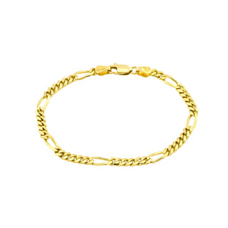 Figaroarmband aus 585 Gelbgold, nachhaltiger second hand Schmuck perfekt aufgearbeitet