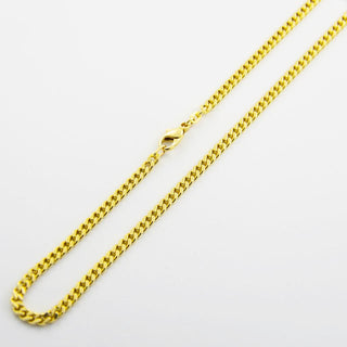 FBM Flachpanzerkette aus 585 Gelbgold, nachhaltiger second hand Schmuck perfekt aufgearbeitet