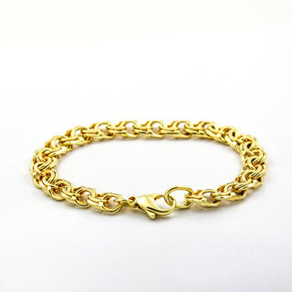 Garibaldiarmband aus 585 Gelbgold, nachhaltiger second hand Schmuck perfekt aufgearbeitet