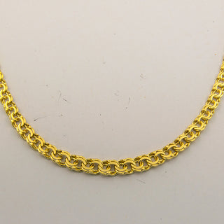 Garibaldikette aus 585 Gelbgold, 45cm, nachhaltiger second hand Schmuck perfekt aufgearbeitet