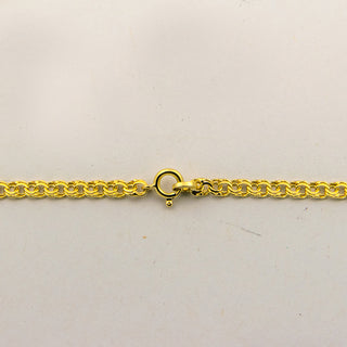 Garibaldikette aus 585 Gelbgold, 45cm, nachhaltiger second hand Schmuck perfekt aufgearbeitet