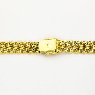 Garibaldikette aus 585 Gelbgold, nachhaltiger second hand Schmuck perfekt aufgearbeitet