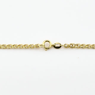 Garibaldikette aus 585 Gelbgold, nachhaltiger second hand Schmuck perfekt aufgearbeitet