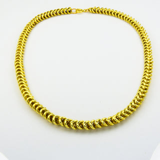 Halskette aus 585 Gelbgold, 45,5cm, nachhaltiger second hand Schmuck perfekt aufgearbeitet