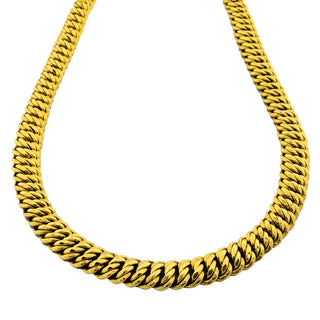 Halskette aus 750 Gelbgold, nachhaltiger second hand Schmuck perfekt aufgearbeitet