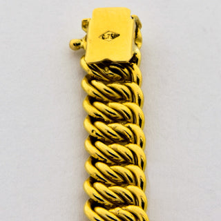 Halskette aus 750 Gelbgold, nachhaltiger second hand Schmuck perfekt aufgearbeitet