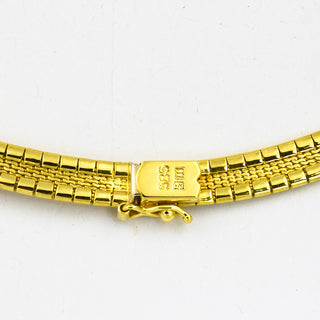 Halskette aus 585 Gelbgold, nachhaltiger second hand Schmuck perfekt aufgearbeitet