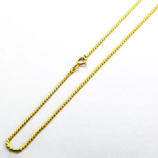 Halskette aus 750 Gelbgold, nachhaltiger second hand Schmuck perfekt aufgearbeitet