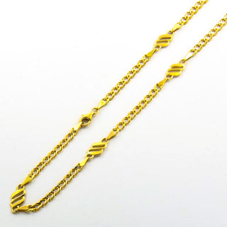 Halskette aus 750 Gelbgold, nachhaltiger second hand Schmuck perfekt aufgearbeitet