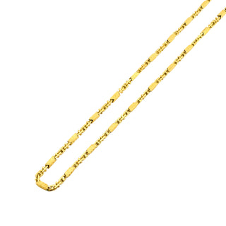 Halskette aus 750 Gelbgold, nachhaltiger second hand Schmuck perfekt aufgearbeitet