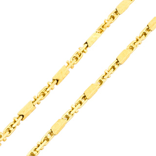 Halskette aus 750 Gelbgold, nachhaltiger second hand Schmuck perfekt aufgearbeitet