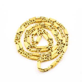 Halskette aus 750 Gelbgold, nachhaltiger second hand Schmuck perfekt aufgearbeitet