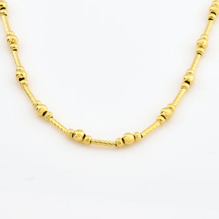 Halskette aus 585 Gelbgold, nachhaltiger second hand Schmuck perfekt aufgearbeitet