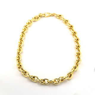 Halskette aus 585 Gelbgold, nachhaltiger second hand Schmuck perfekt aufgearbeitet