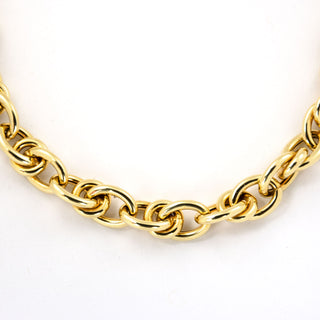 Halskette aus 585 Gelbgold, nachhaltiger second hand Schmuck perfekt aufgearbeitet