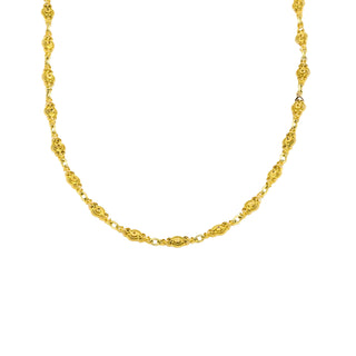 Halskette aus 585 Gelbgold, nachhaltiger second hand Schmuck perfekt aufgearbeitet