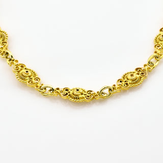 Halskette aus 585 Gelbgold, nachhaltiger second hand Schmuck perfekt aufgearbeitet