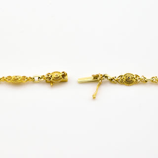 Halskette aus 585 Gelbgold, nachhaltiger second hand Schmuck perfekt aufgearbeitet