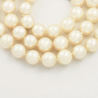 Perlenkette mit Schließe aus 750 Weißgold mit Brillant, nachhaltiger second hand Schmuck perfekt aufgearbeitet