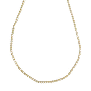 Perlenkette mit Schließe aus 585 Gelbgold, nachhaltiger second hand Schmuck perfekt aufgearbeitet